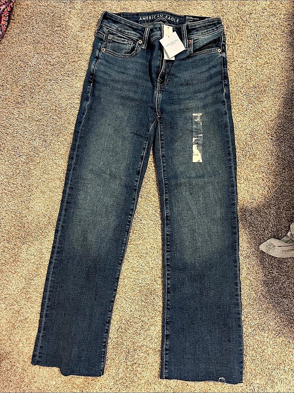 American Eagle high rise kick boot crop size 0